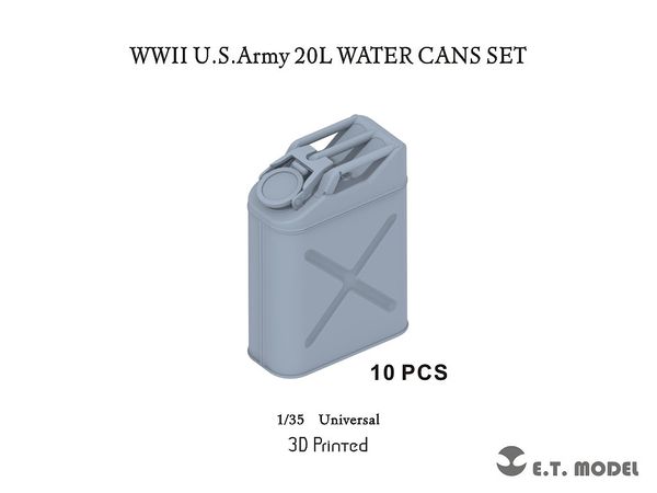 1/35 WWII アメリカ 20L水用ジェリカン (10個入)