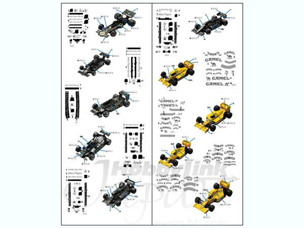 1/64 ロータス F1デカール (スタンダード版)