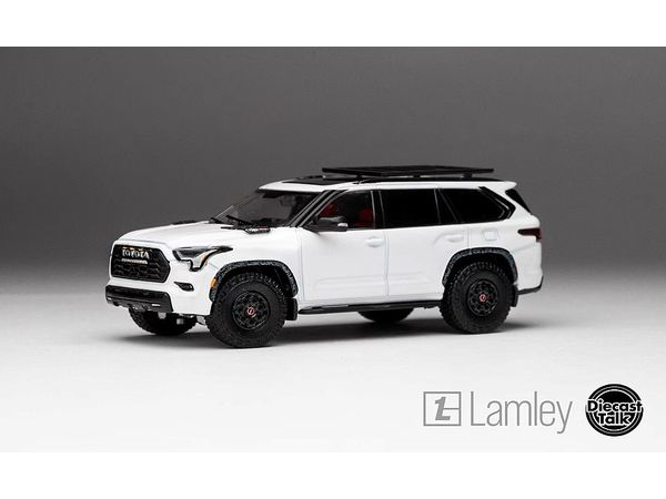 1/64 トヨタ Sequoia TRD PRO Ice Cap White DiecastTalk x Lamley 特注品