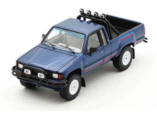 1/64 トヨタ ハイラックス SR5 XTRA Cab 1985 - (LHD) - ブルー