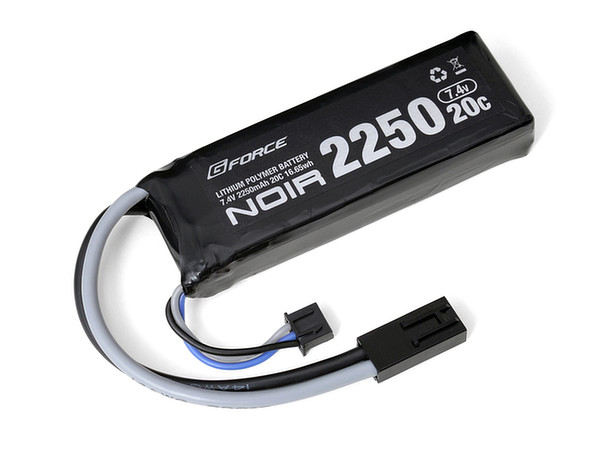 Noir Lipo 7.4V 2250mAh 20C ミニS互換