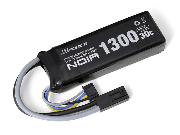 Noir Lipo 11.1V 1300mAh 30C カスタム ミニS互換