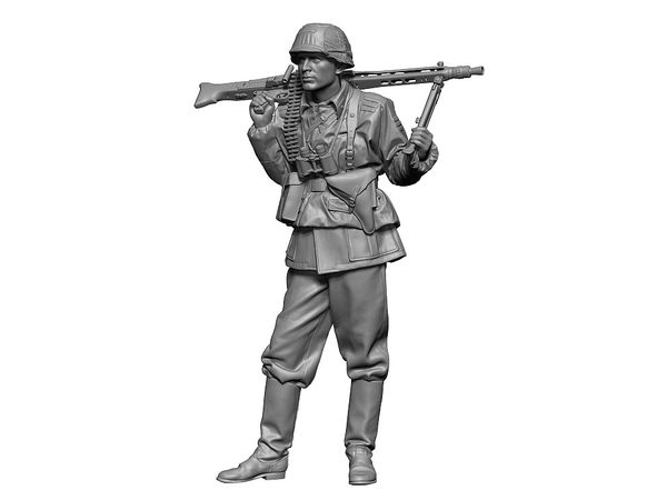 1/48 WWII ドイツ MG42機関銃手