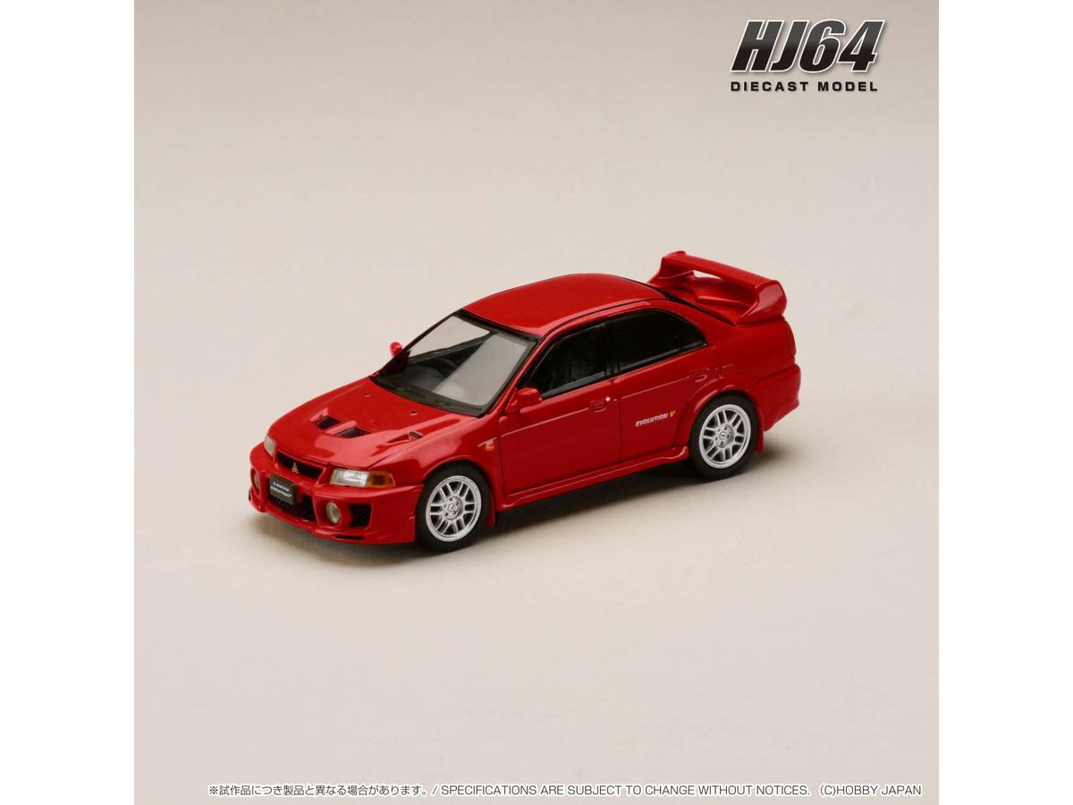 1/64 三菱ランサー GSR エボリューション 5 (CP9A) 1998 マッドフラップ付き パルマーレッド