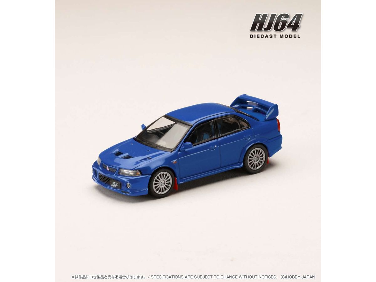 1/64 三菱 ランサー GSR エボリューション 6 (CP9A) 1999 マッドフラップ付き ランスブルー