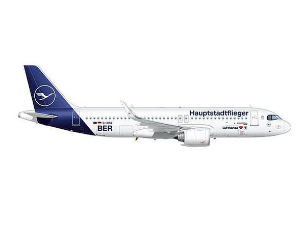 1/200 A320neo ルフトハンザ航空 Hauptstadtflieger D-AINZ