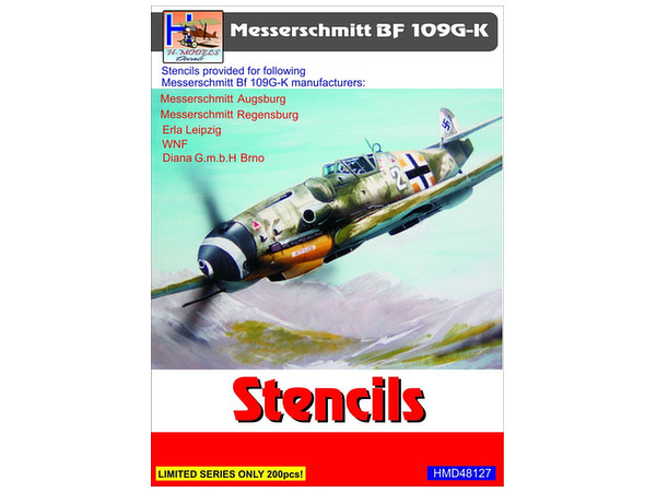 1/48 Bf 109G/K ステンシル