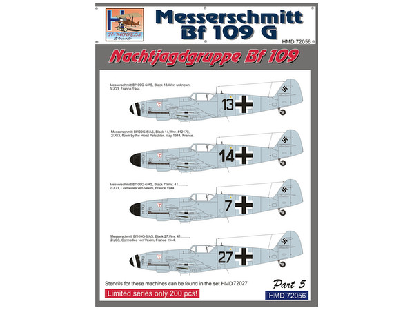 1/72 Bf109G 夜間戦闘機パート5 (JG3)