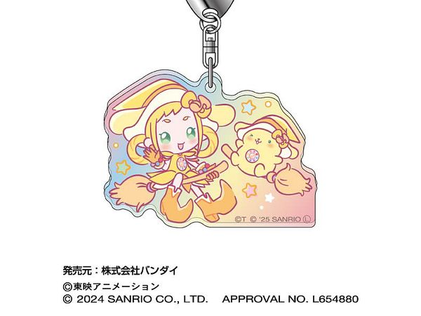 おジャ魔女どれみ x サンリオキャラクターズ: アクリルキーホルダー オーロラTYPE 05 ももこ x ポムポムプリン