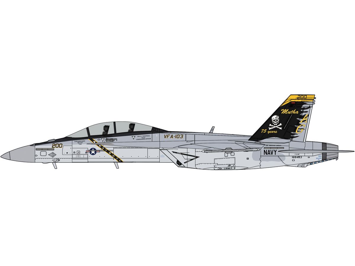 1/48 F/A-18F スーパー ホーネット VFA-103 ジョリー ロジャース 75周年記念