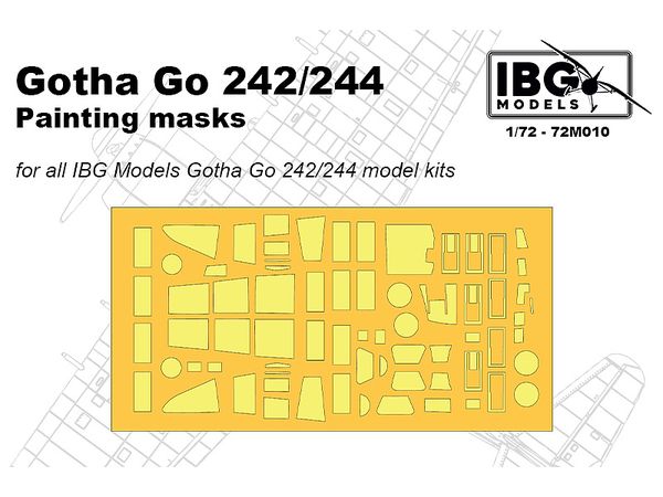 1/72 Go242/244用マスクシール・IBG用(72M010)