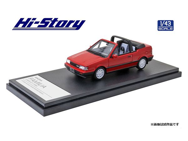 1/43 MAZDA FAMILIA CABRIOLET (1986) ピュアレッド