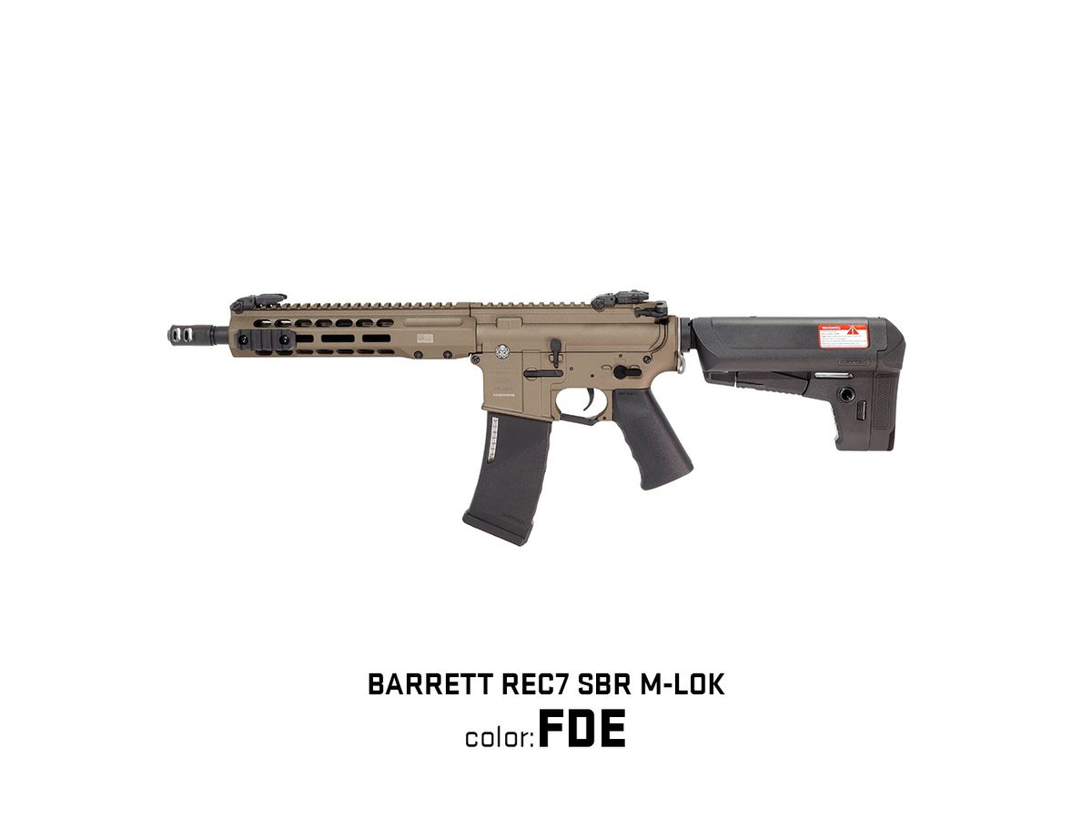 KRYTAC電動ガン BARRETT REC7 SBR M-LOK フラットダークアース 18歳以上