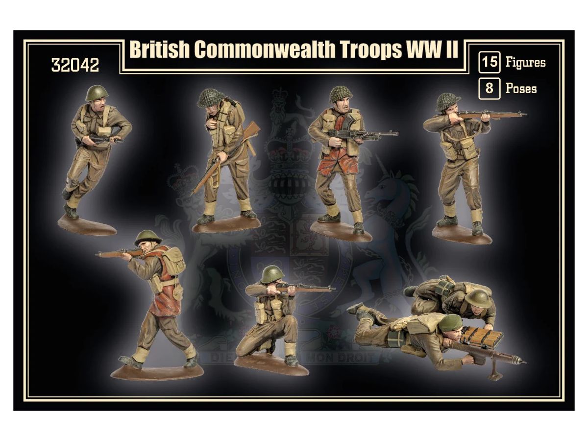 1/32 WW.II イギリス連邦歩兵 (15体/8ポーズ)