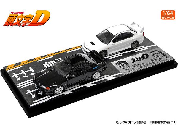 1/64 頭文字D セットVol.18 中里毅スカイラインGT-R(BNR32) & 岩城清次ランサーエボリューションIV