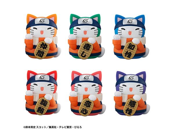 MEGA CAT PROJECT NARUTO-ナルト- ニャルト! カラフル 招き猫FORTUNE 1Box 6pcs