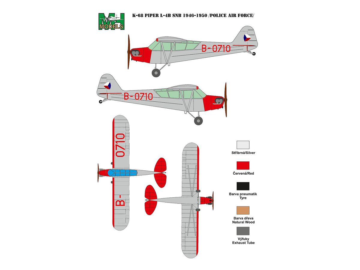 1/35 パイパー L4B チェコスロバキア警察 マーキング塗装マスクシール (ブロンコ用)