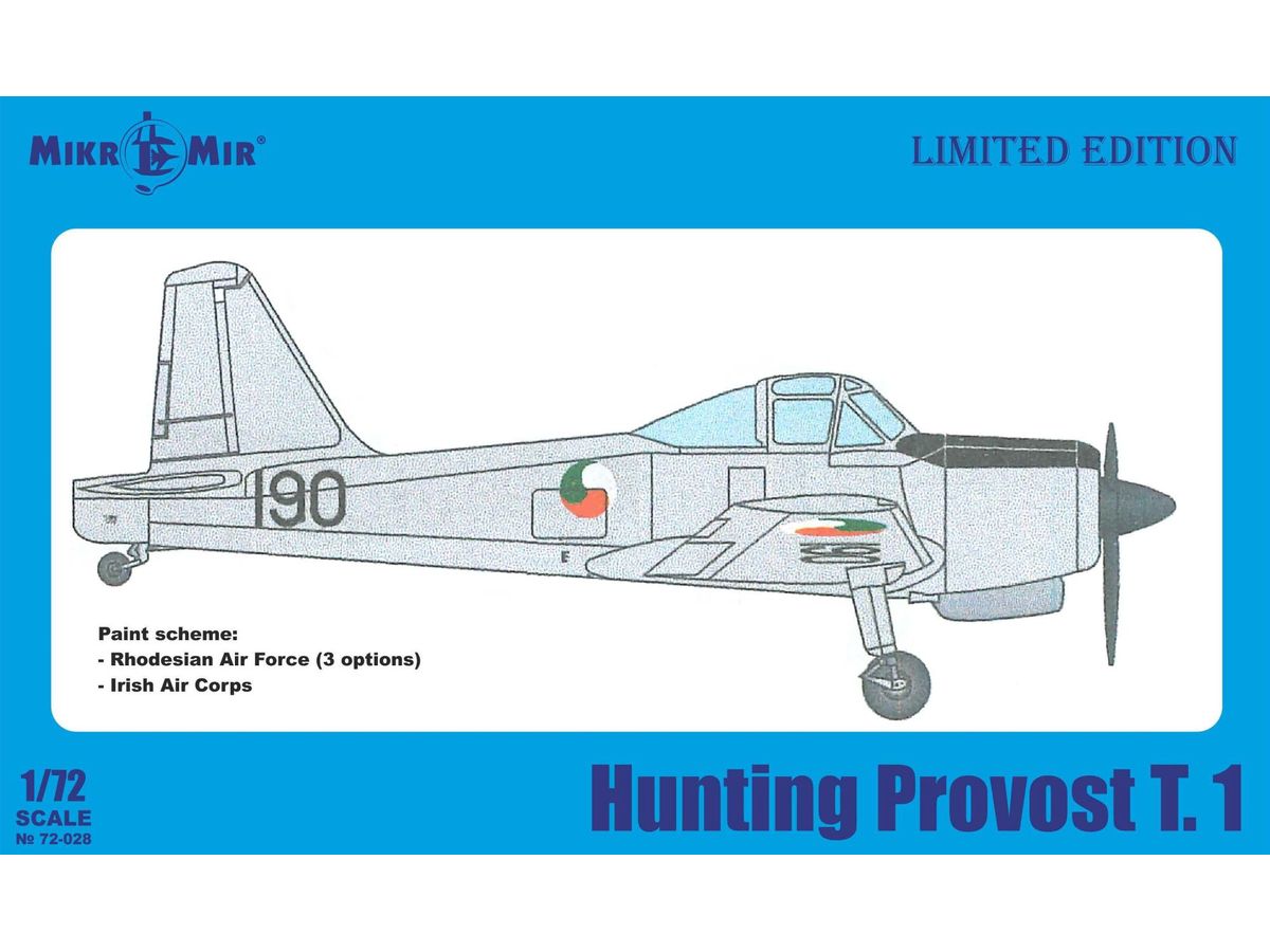 1/72 ハンティング・プロヴォスト T.1 練習機 ローデシア / アイルランド