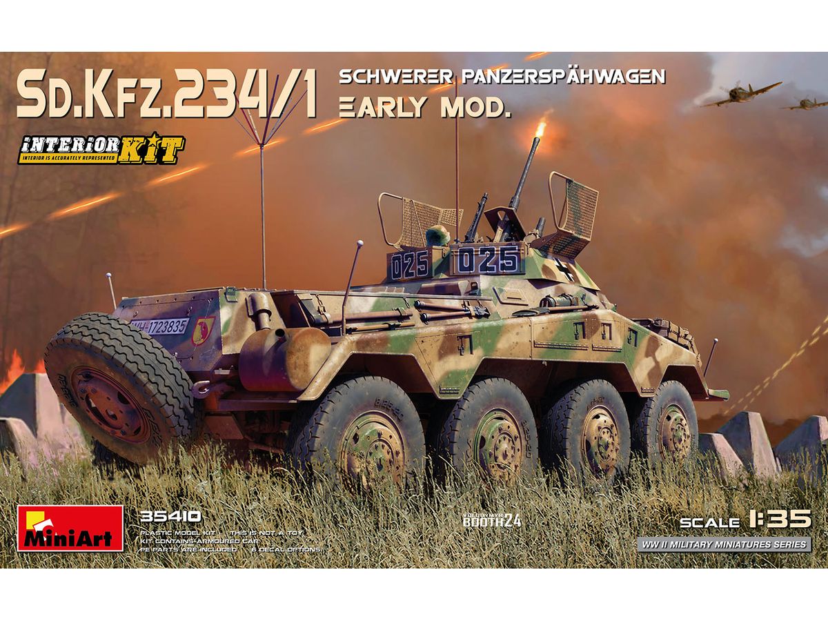 1/35 Sd.Kfz.234/1重装甲兵員輸送車 初期型 インテリアキット