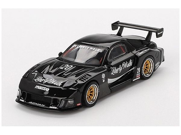 1/64 マツダ RX-7 LB-Super Silhouette リバティーウォーク ブラック (右ハンドル)