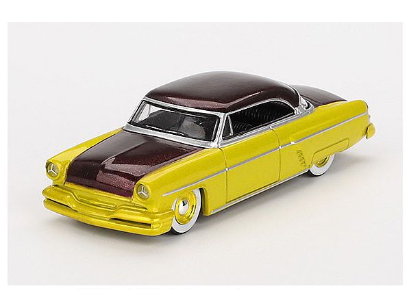 1/64 リンカーン カプリ ホットロッド 1954 ライムイエロー (左ハンドル)