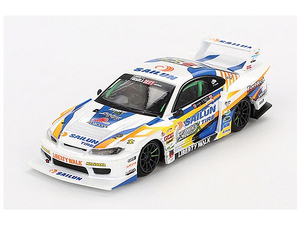 1/64 Nissan シルビア (S15) LB-Super Silhouette #555 2023 Formula Drift Japan (右ハンドル)