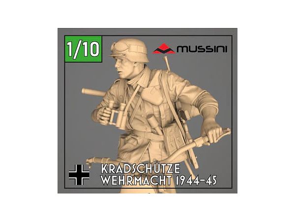 1/10 胸像 WWII ドイツ 国防軍オートバイ兵 1944-45年(バストモデル)