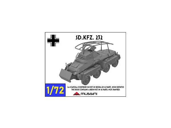 1/72 WWII ドイツ Sd.Kfz.232 8輪重装甲偵察車