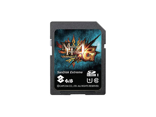 New 3DSLL モンスターハンター4G  SDHCカード 8GB