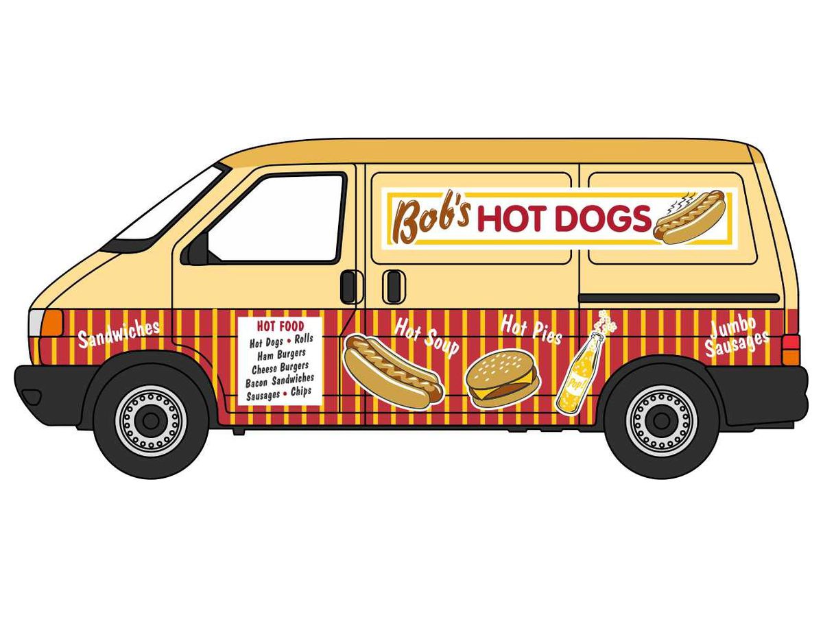 1/76 VW T4 バン Bobs Hot Dogs