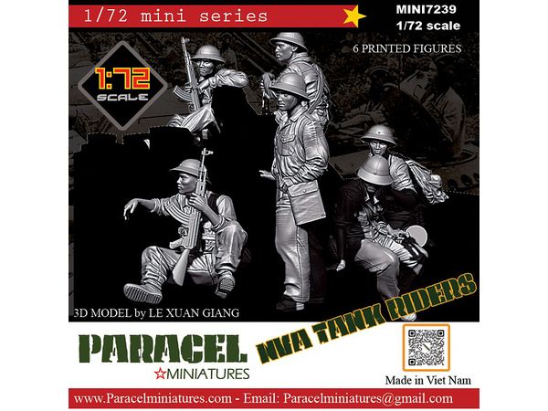 1/72 現用 北ベトナム軍(NVA) 戦車跨乗歩兵セット(6体入)