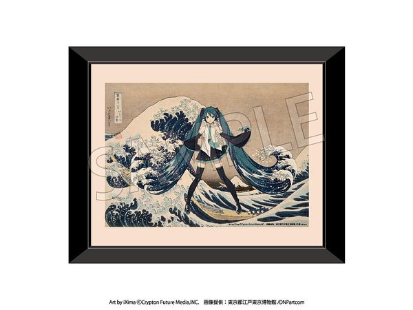 葛飾北斎 x 初音ミク 複製原画 冨嶽三十六景 神奈川沖浪裏