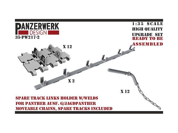 1/35 パンターG&ヤークトパンター用予備履帯ラック&予備履帯12枚