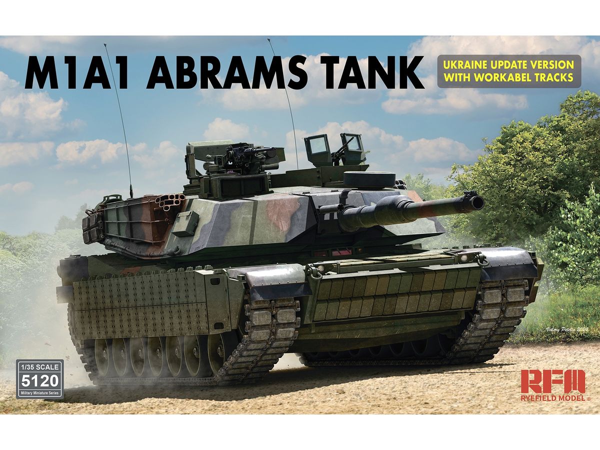1/35 M1A1 エイブラムス ウクライナ軍アップデート版w / 可動式履帯