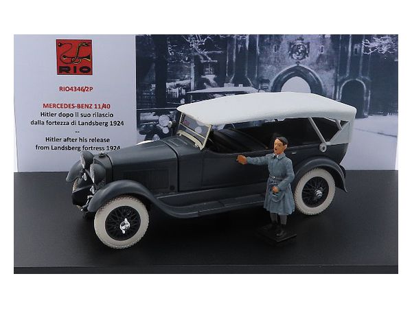 1/43 メルセデス ベンツ 11/40 ヒトラー釈放後 ランツベルク刑務所 1924 フィギュア付