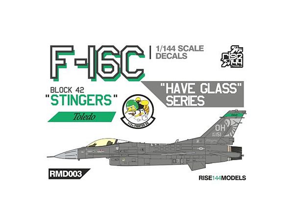 1/144 F-16C ブロック42 オハイオ空軍州兵 スティンガーズハブグラス塗装 パート 1 デカール