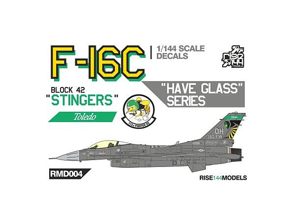 1/144 F-16C ブロック42 オハイオ空軍州兵 スティンガーズハブグラス塗装 パート 2 デカール