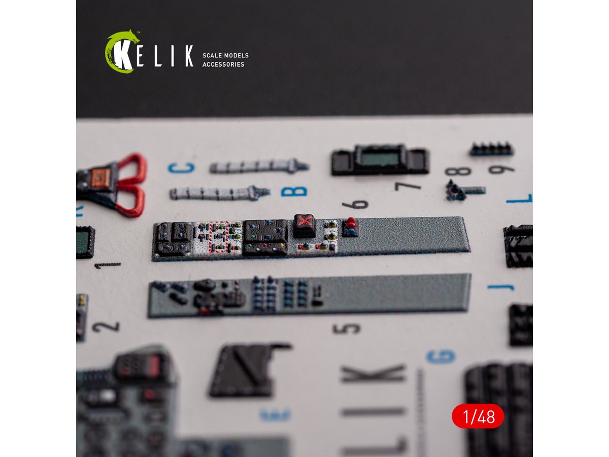 1/48 MiG-29AS 内装3Dデカール (アカデミー用)