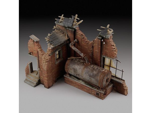 1/35 Factory ruin with steam boiler