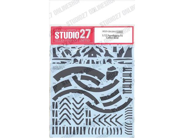 1/12 Superleggera V4 Carbon Decal