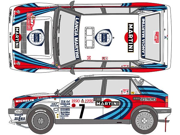 1/24 マルティニデルタ 16v 1990モンテカルロ デカールセット