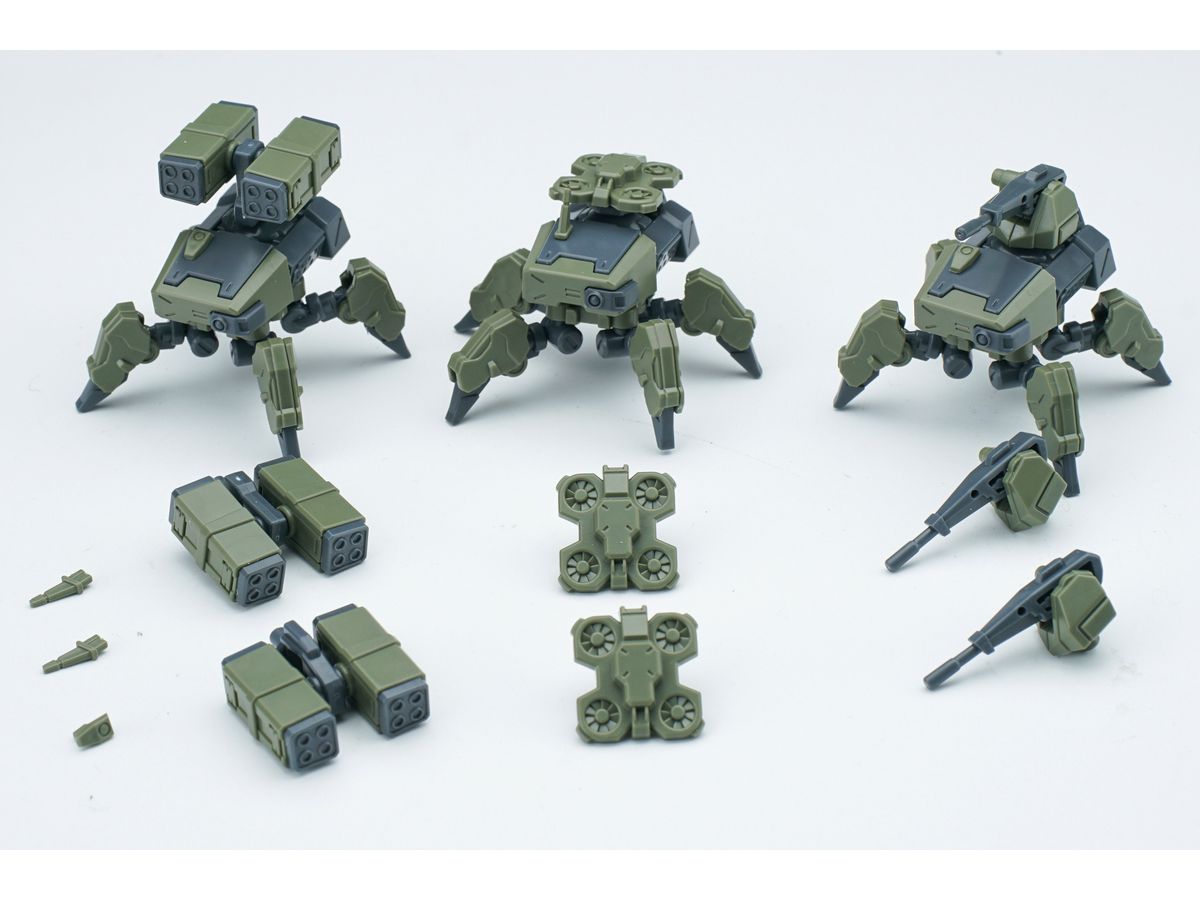 1/144 ULTRA ACTION TROOPERシリーズ LYCOSIDAE SQUAD (ライコシデー スクワッド) プラスチックモデルキット(グリーン)