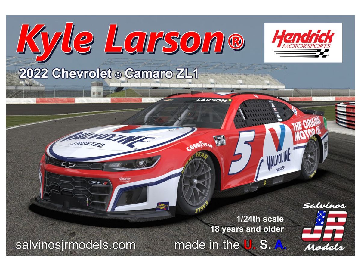 1/24 NASCAR 2022 カマロ ZL1 ヘンドリックモータースポーツ カイル・ラーソン バルボリン