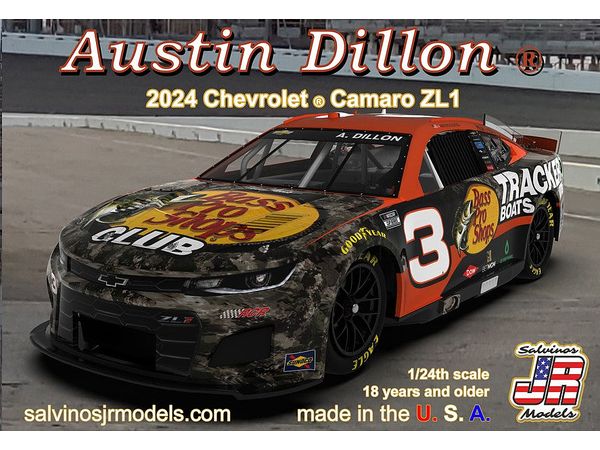 1/24 NASCAR 2024 カマロ ZL1 リチャード・チルドレス・レーシング オースティン・ディロン #3 バス・プロ・ショップス