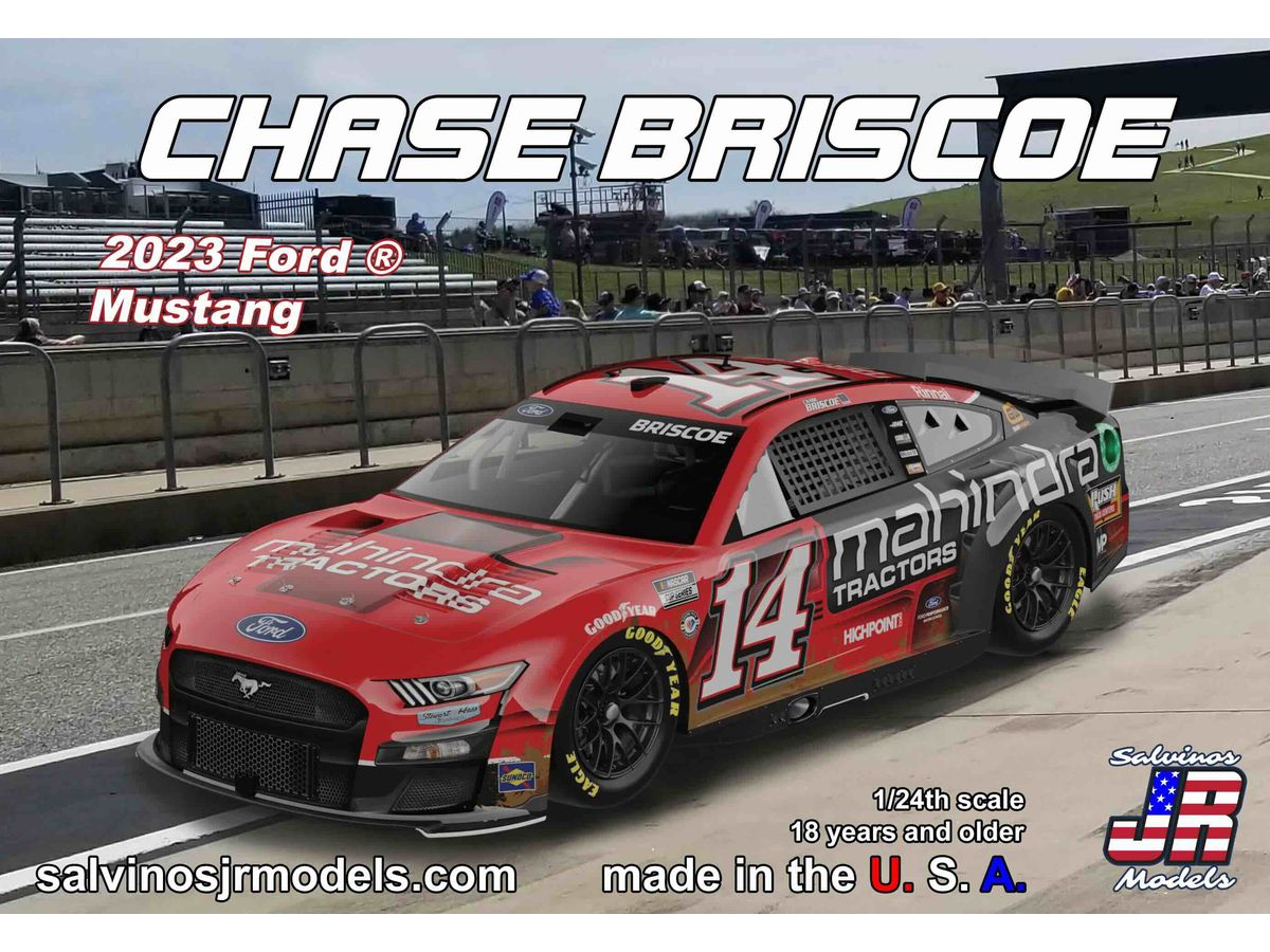 1/24 NASCAR 2023 マスタング チェイス・ブリスコー #14 マヒンドラ トラクター