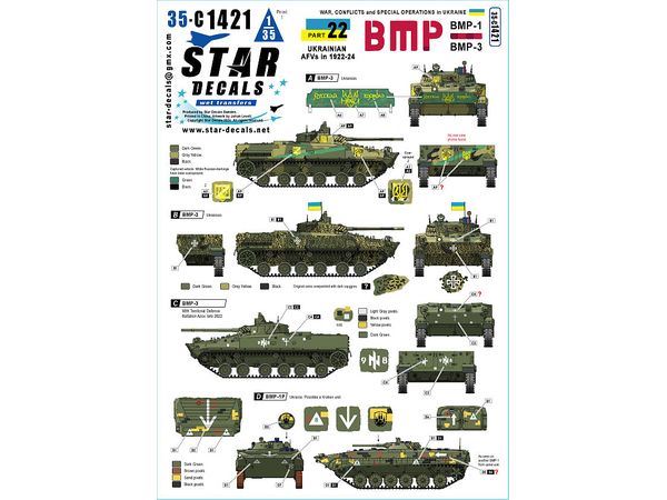 1/35 現用 ウクライナの戦争#22 ウクライナ軍のBMP-1/BMP-3歩兵戦闘車(2022-2024年)