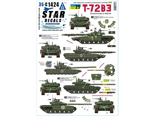 1/35 現用 ウクライナの戦争#25 ウクライナ軍のT-72B3 2016年型(2022-2024年)