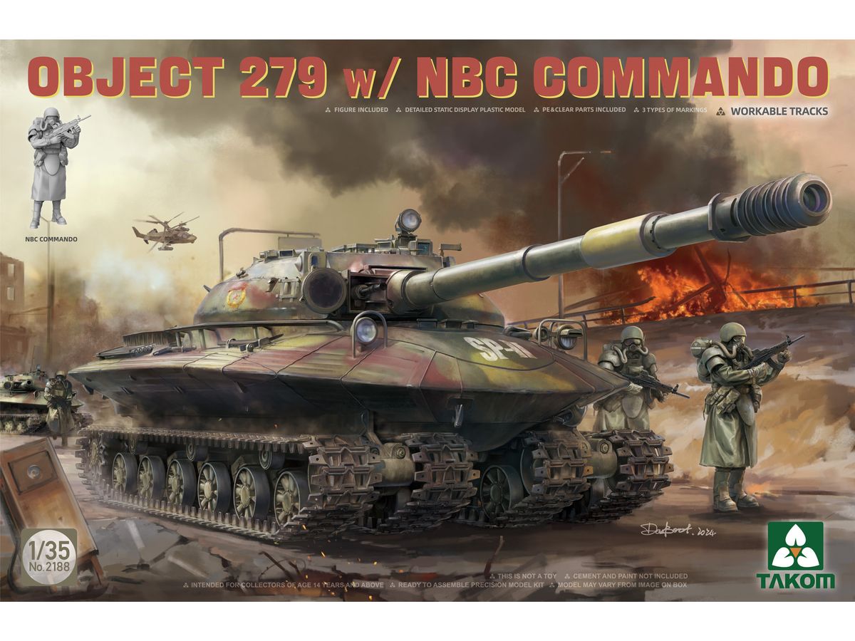 1/35 ソビエト 重戦車 オブイェークト 279w/NBCコマンドフィギュア