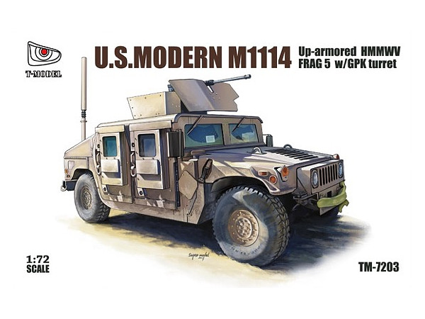 1/72 U.S.HMMWV M1114 FRAG5 w/GPK 砲塔