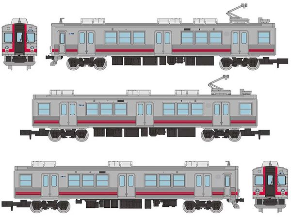 1/150 鉄道コレクション 養老鉄道7700系TQ14編成3両セットC